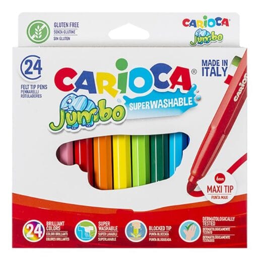 Πλενόμενοι Μαρκαδόροι Carioca Jumbo - 24